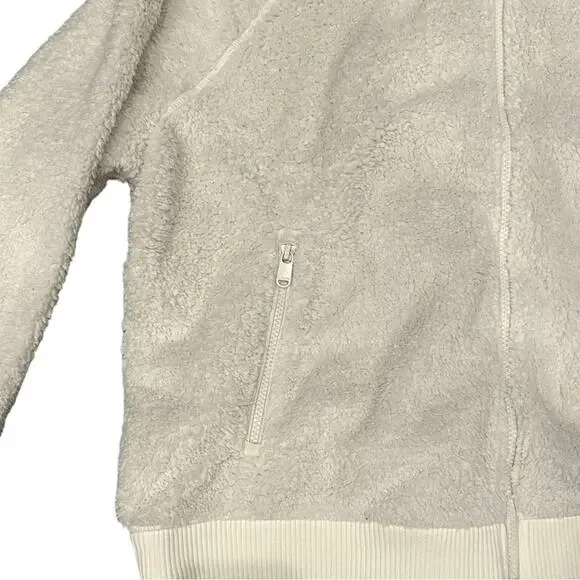 Athleta Cream Tugga Sherpa Jacket Sz 1X - Picture 5 of 10